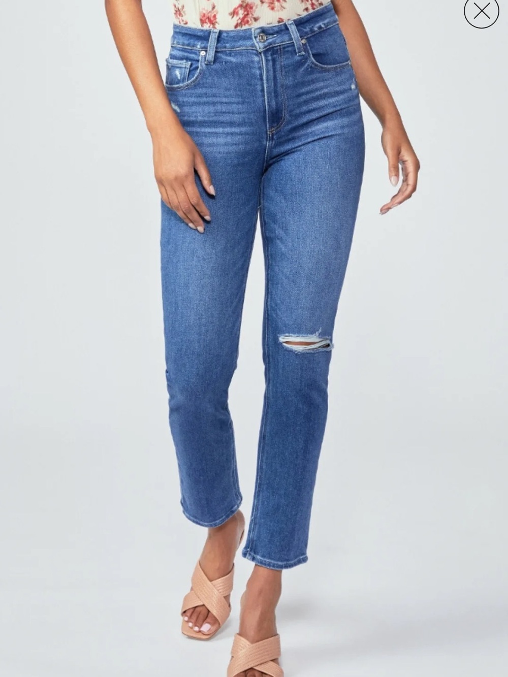 Paige Sarah Slim Jeans in Road Rules